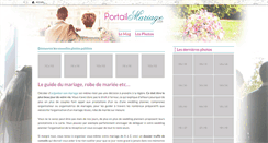 Desktop Screenshot of portailmariage.com