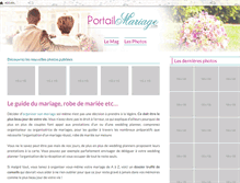 Tablet Screenshot of portailmariage.com
